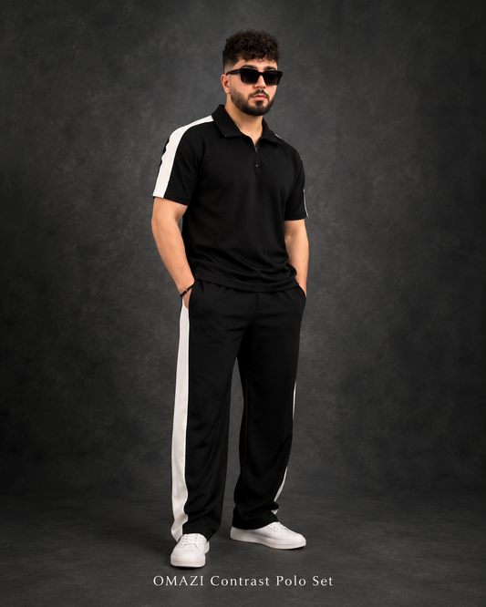 Contrast Polo Set OMZ010